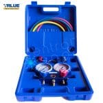 ΜΑΝΟΜΕΤΡΑ R134a ΣΕΤ VALUE VMG-2 ΣΕ ΒΑΛΙΤΣΑ ΜΕ 3 ΛΑΣΤΙΧΑ & 2 ΑΝΤΑΠΤΟΡΕΣ ΑΥΤΟΚ.