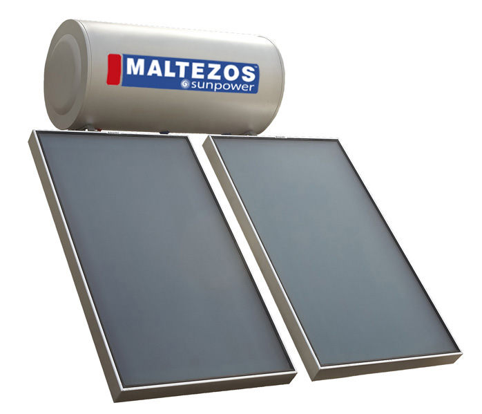 MALTEZOS SUNPOWER 200L (2X090X1,50) 2,7m Ηλιακός θερμοσίφωνας Εμαγιέ